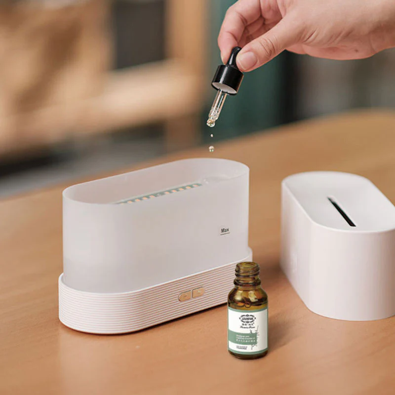 peaceful-Simulation flame aromatherapy diffuser