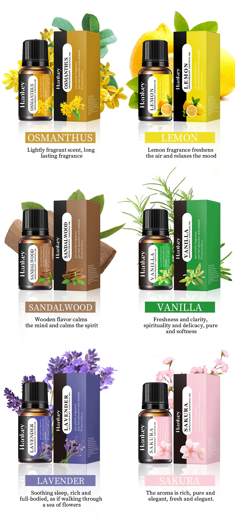 Aromatherapy essential oils