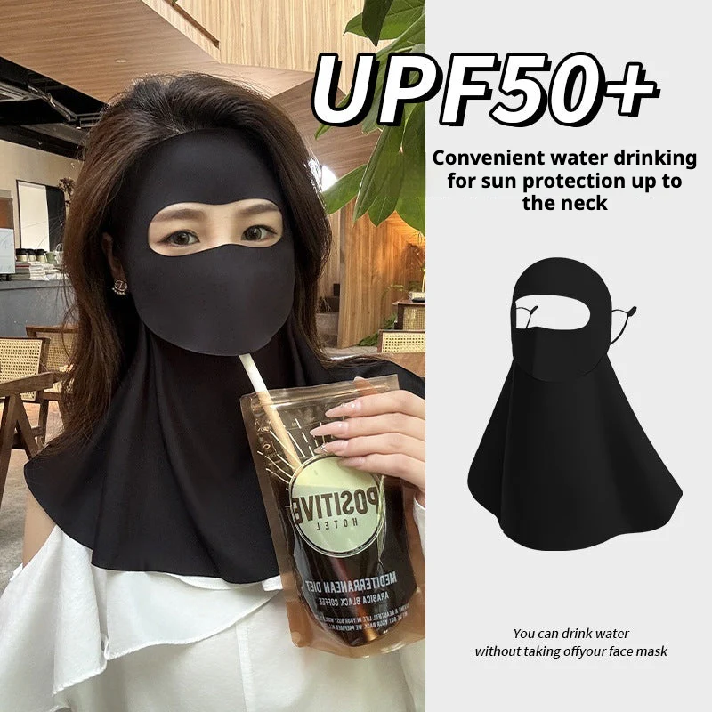 Full Face and Neck Sunscreen Mask - Can Drink Water