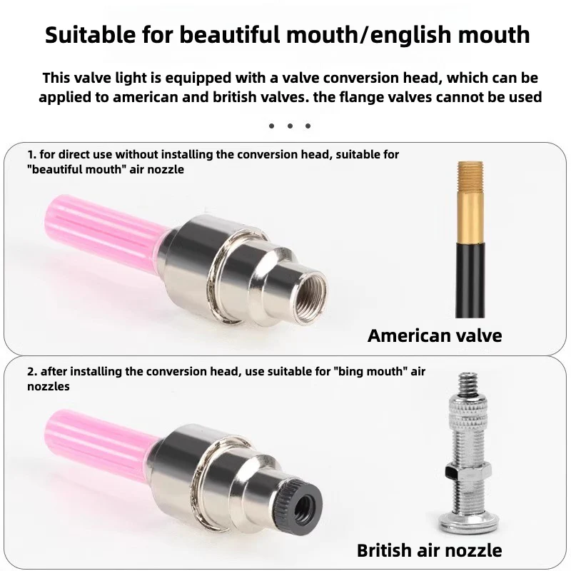 Bicycle valve lights, mountain bike equipment hot wheels, tire flash lights