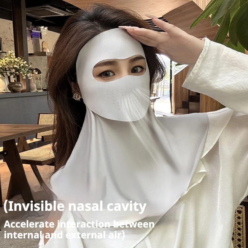 Full Face and Neck Sunscreen Mask - Can Drink Water