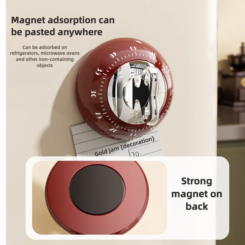 Magnetic Timer, No Battery Required, Suitable for Any Place