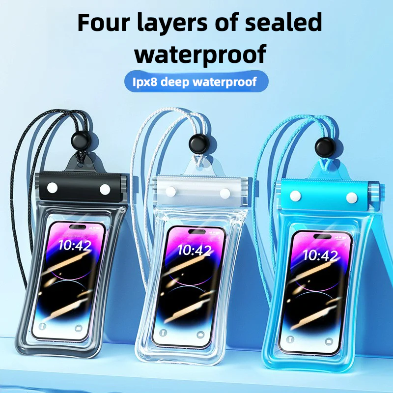 Universal Waterproof Mobile Phone Bag, The Best Choice for Outdoor Sports, Swimming, etc., Suitable for 99% of Mobile Phones