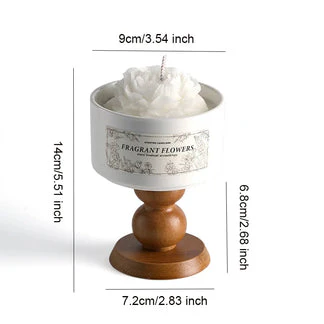 Romantic-Camellia Scented Candle for Birthday Gifts Wedding Candles