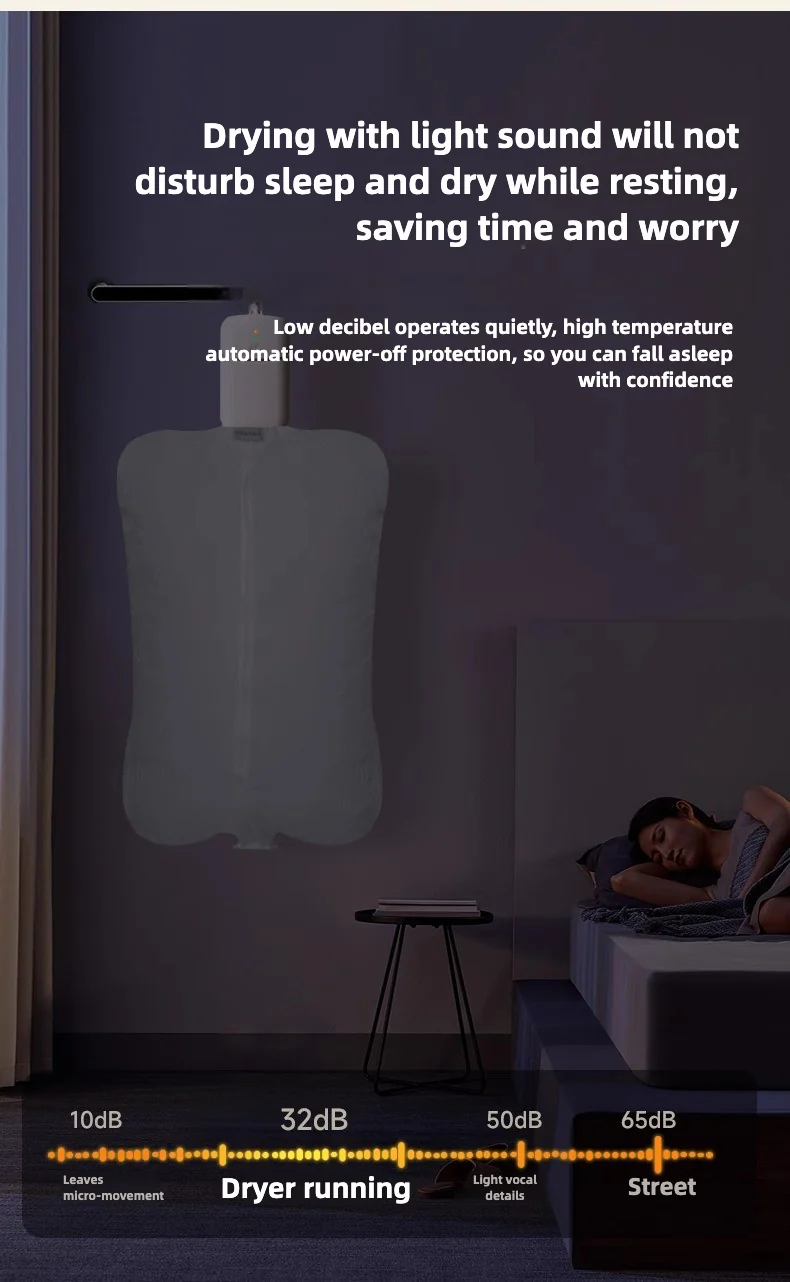 [Upgraded] Portable dryer, can be disinfected, small home use, travel, underwear sterilization