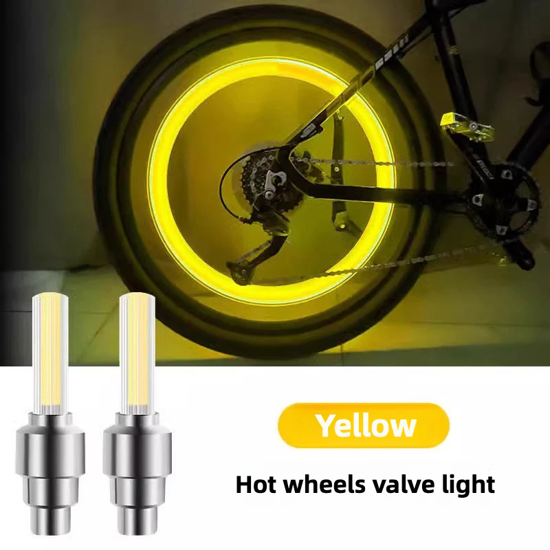 Bicycle valve lights, mountain bike equipment hot wheels, tire flash lights