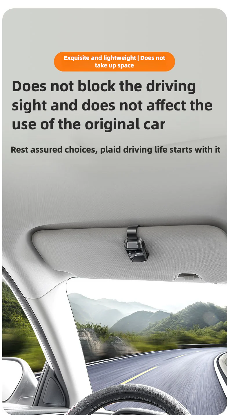 New car glasses clip, multifunctional car myopia sunglasses clip