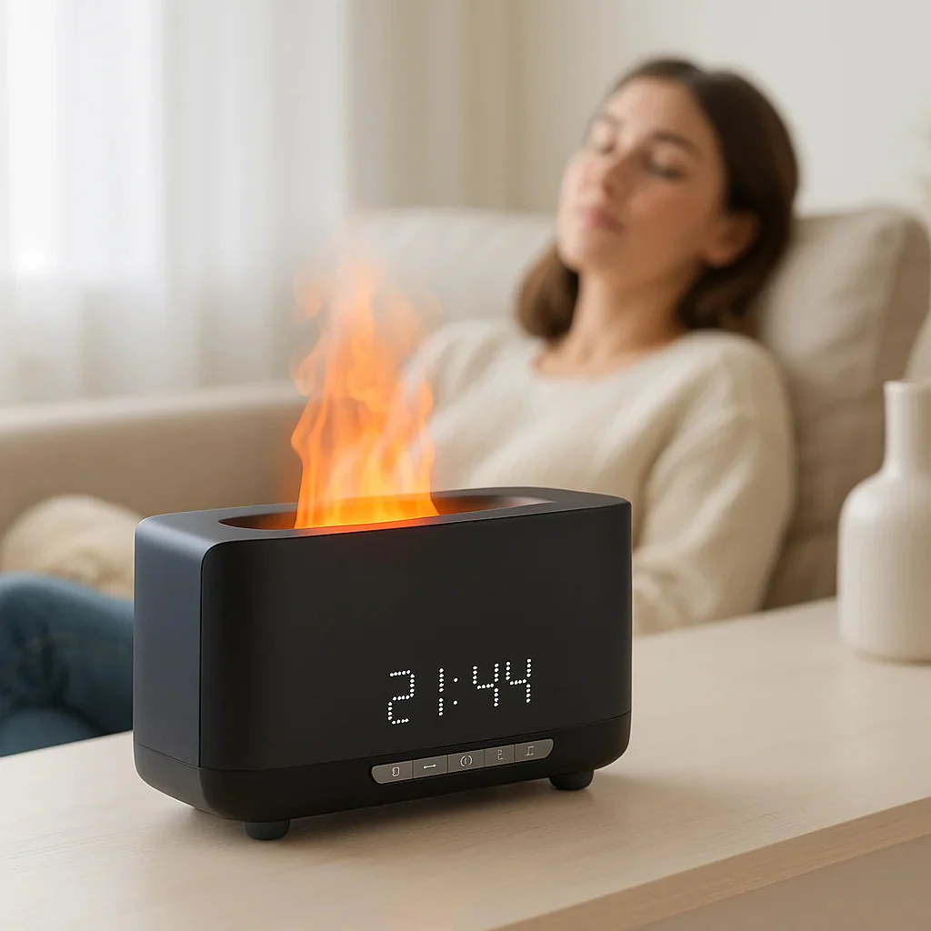 5 in 1 Speaker Flame Essential Oil Scent Diffuser Humidifier