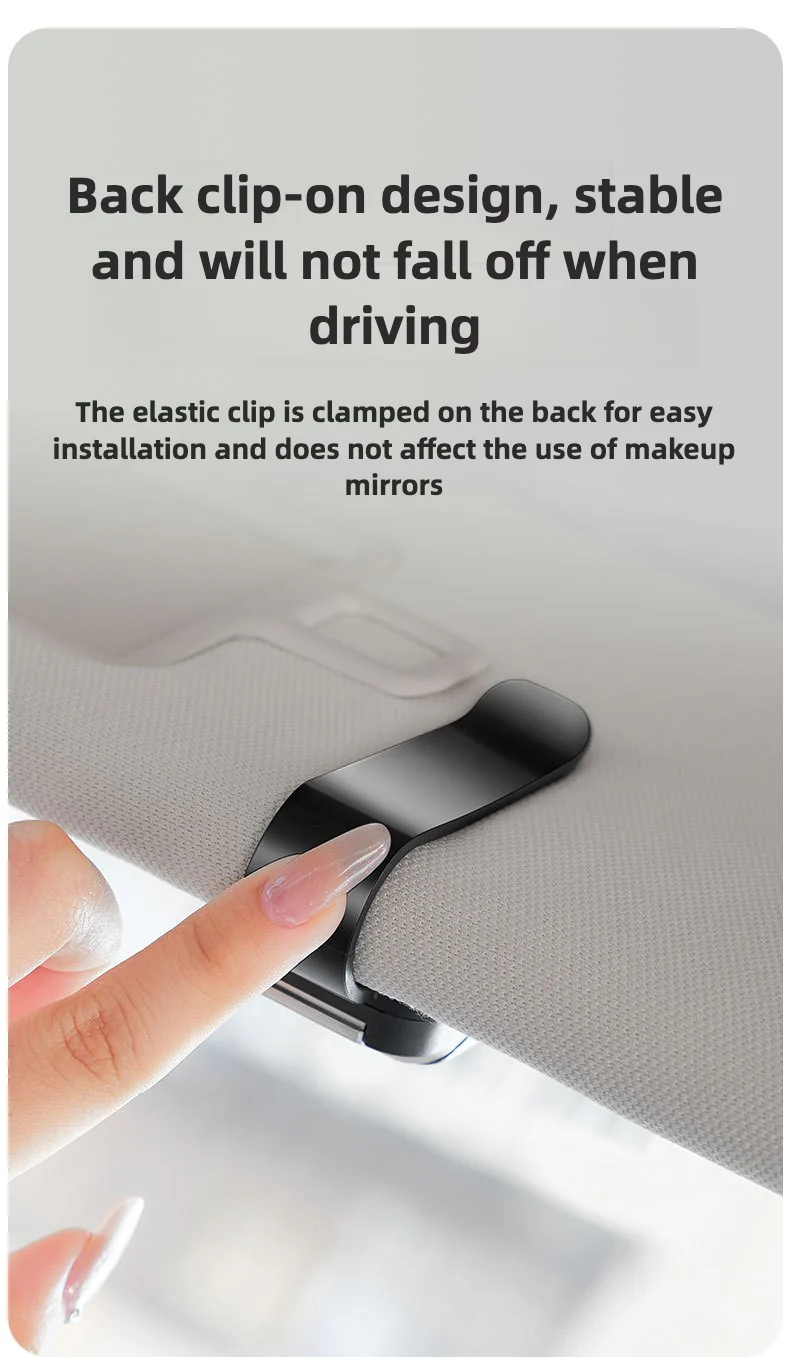 New car glasses clip, multifunctional car myopia sunglasses clip