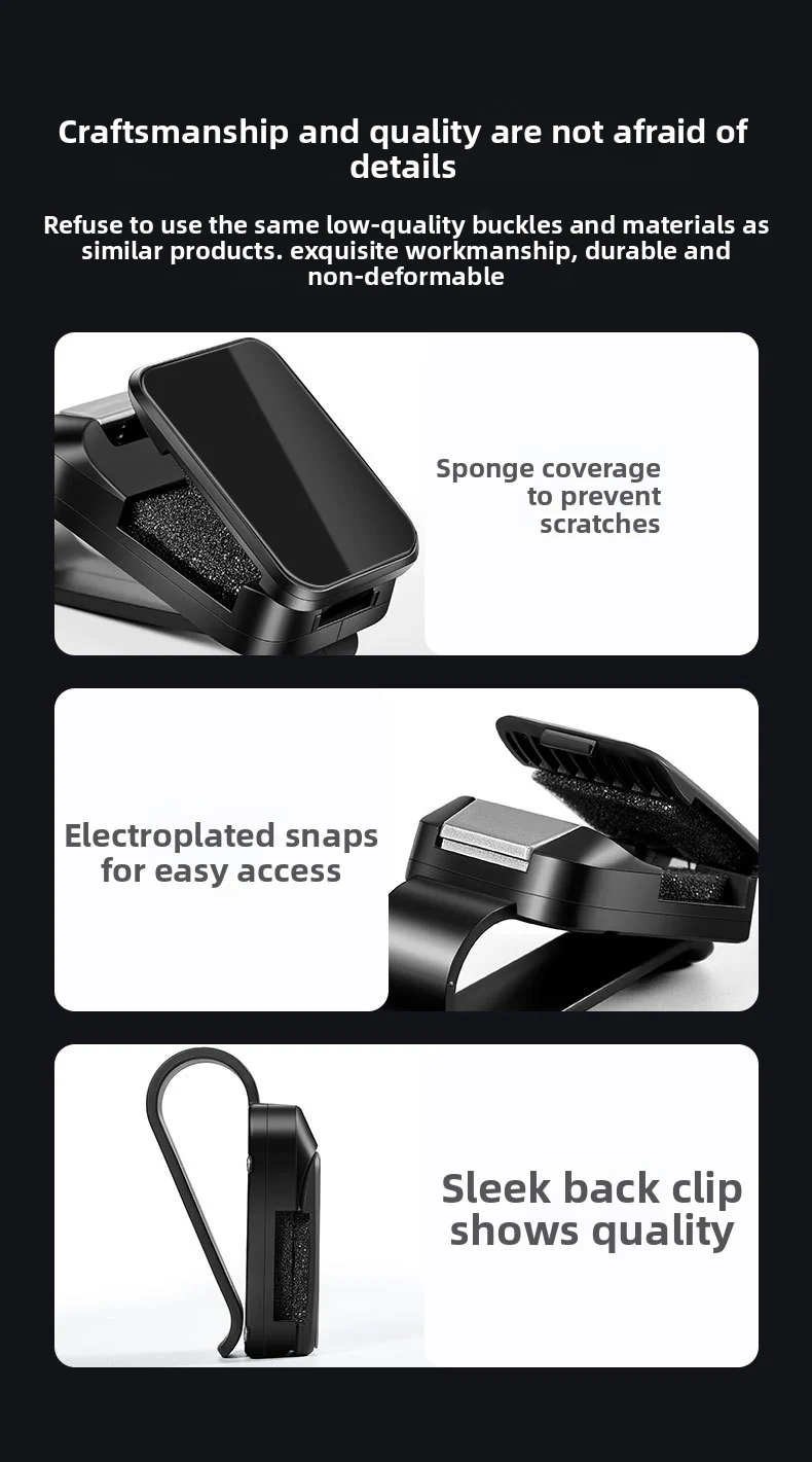 New car glasses clip, multifunctional car myopia sunglasses clip