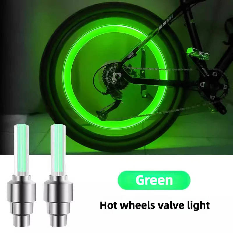Bicycle valve lights, mountain bike equipment hot wheels, tire flash lights