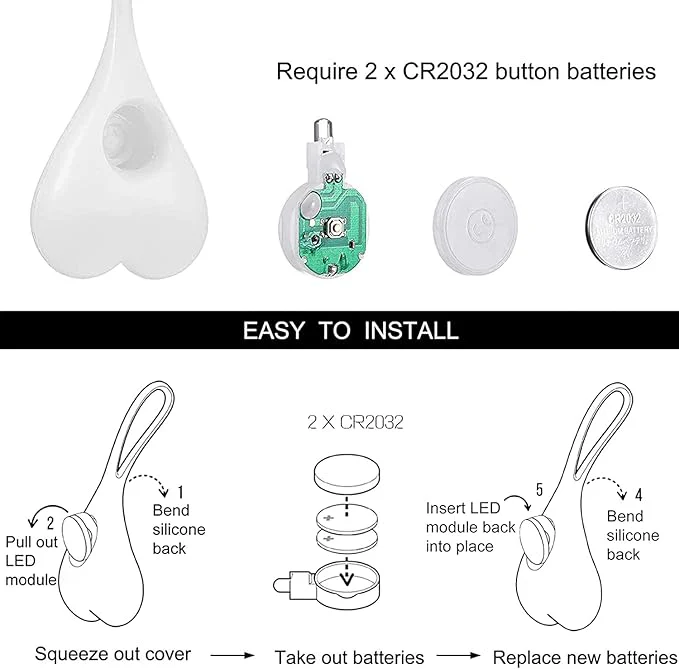 Bike Tail Light, Heart Shaped Bicycle Rear Light Reflector for Night Riding, Funny Bicycle Accessory for Adults Kids, Warning Light for Road Mountain E-Bikes Scooter