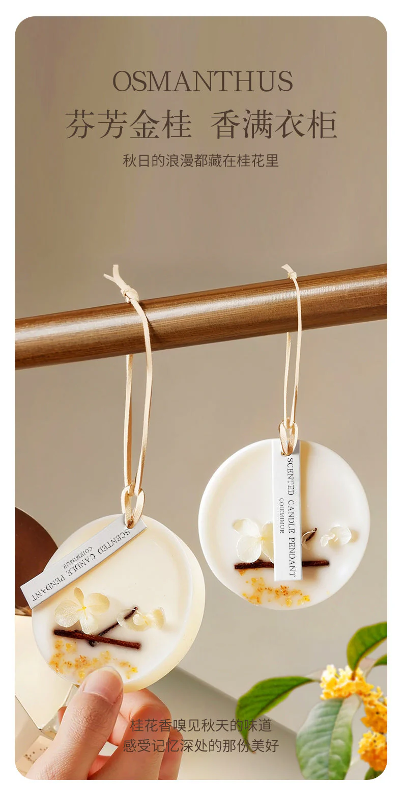 Fresh-Wardrobe clothing fragrance pendant, aromatherapy wax tablets, long-lasting fragrance