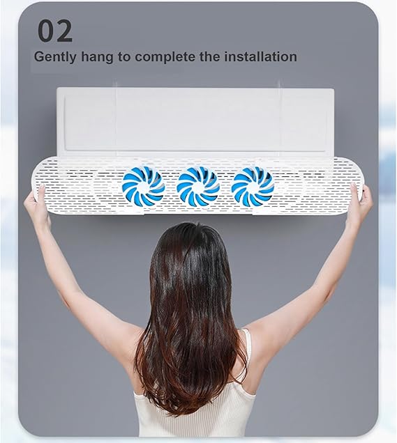 Air Vent Deflector, for Wall Air Conditioner, Prevent Blowing Straight for Home Baby Room and elderly rooms