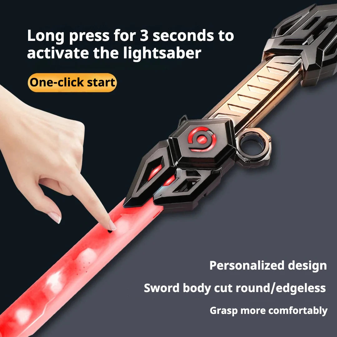 Double-headed Retractable Laser Sword, 6 colors, with sound effects