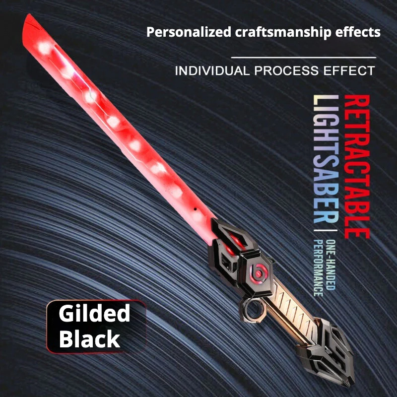 Double-headed Retractable Laser Sword, 6 colors, with sound effects