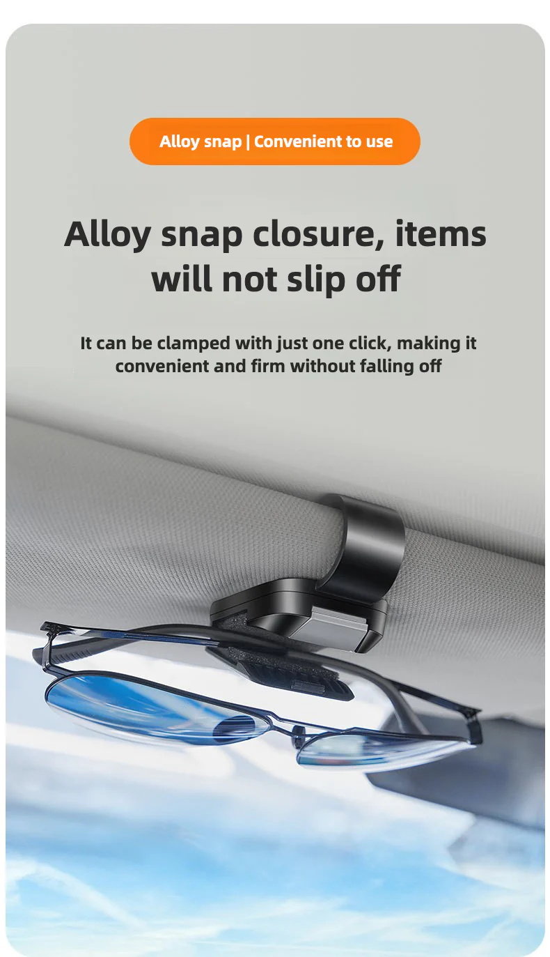 New car glasses clip, multifunctional car myopia sunglasses clip