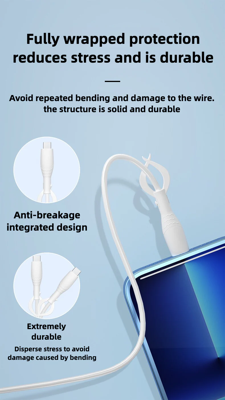 Mobile phone data cable protective cover, anti-bend and breakage, charging cable head protective cover, bundled storage