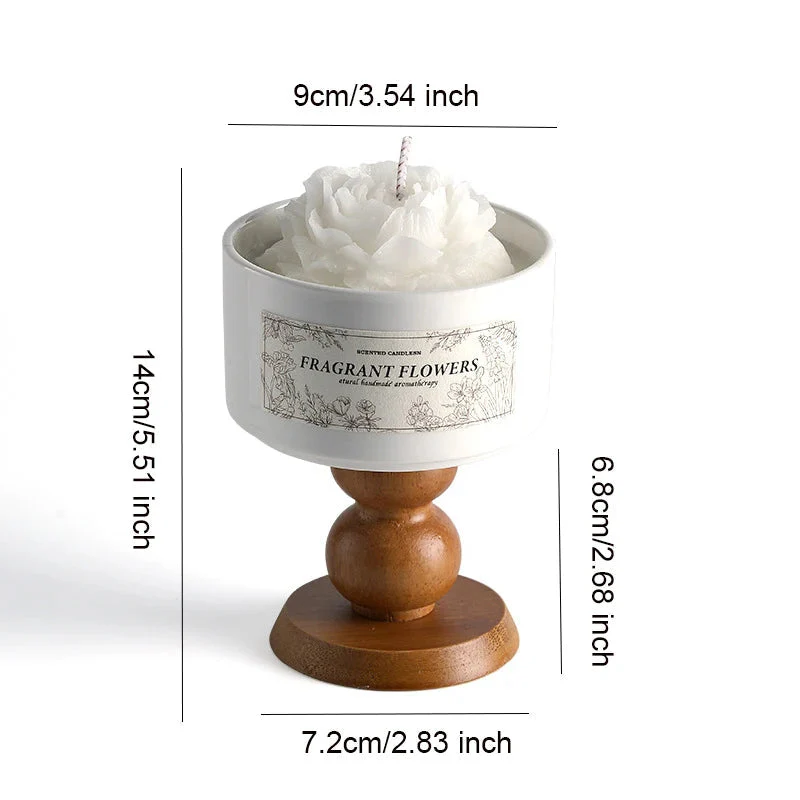 Romantic-Camellia Scented Candle for Birthday Gifts Wedding Candles