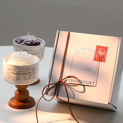 Romantic-Camellia Scented Candle for Birthday Gifts Wedding Candles