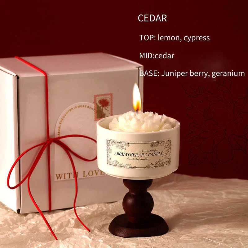 Romantic-Camellia Scented Candle for Birthday Gifts Wedding Candles
