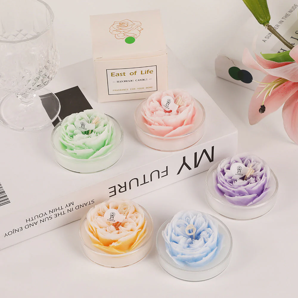 Romantic-Austin Rose scented candle, aromatherapy ornaments, Mother's Day gift