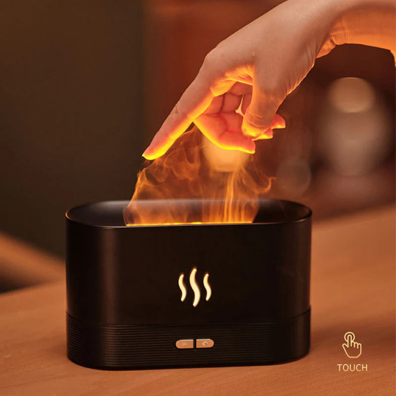 peaceful-Simulation flame aromatherapy diffuser