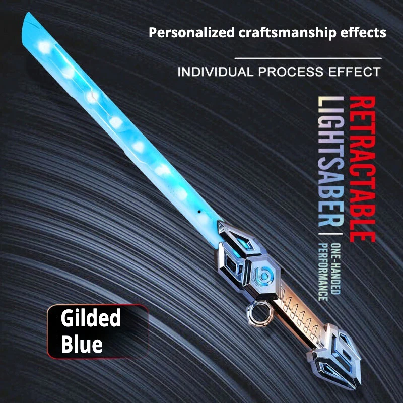 Double-headed Retractable Laser Sword, 6 colors, with sound effects