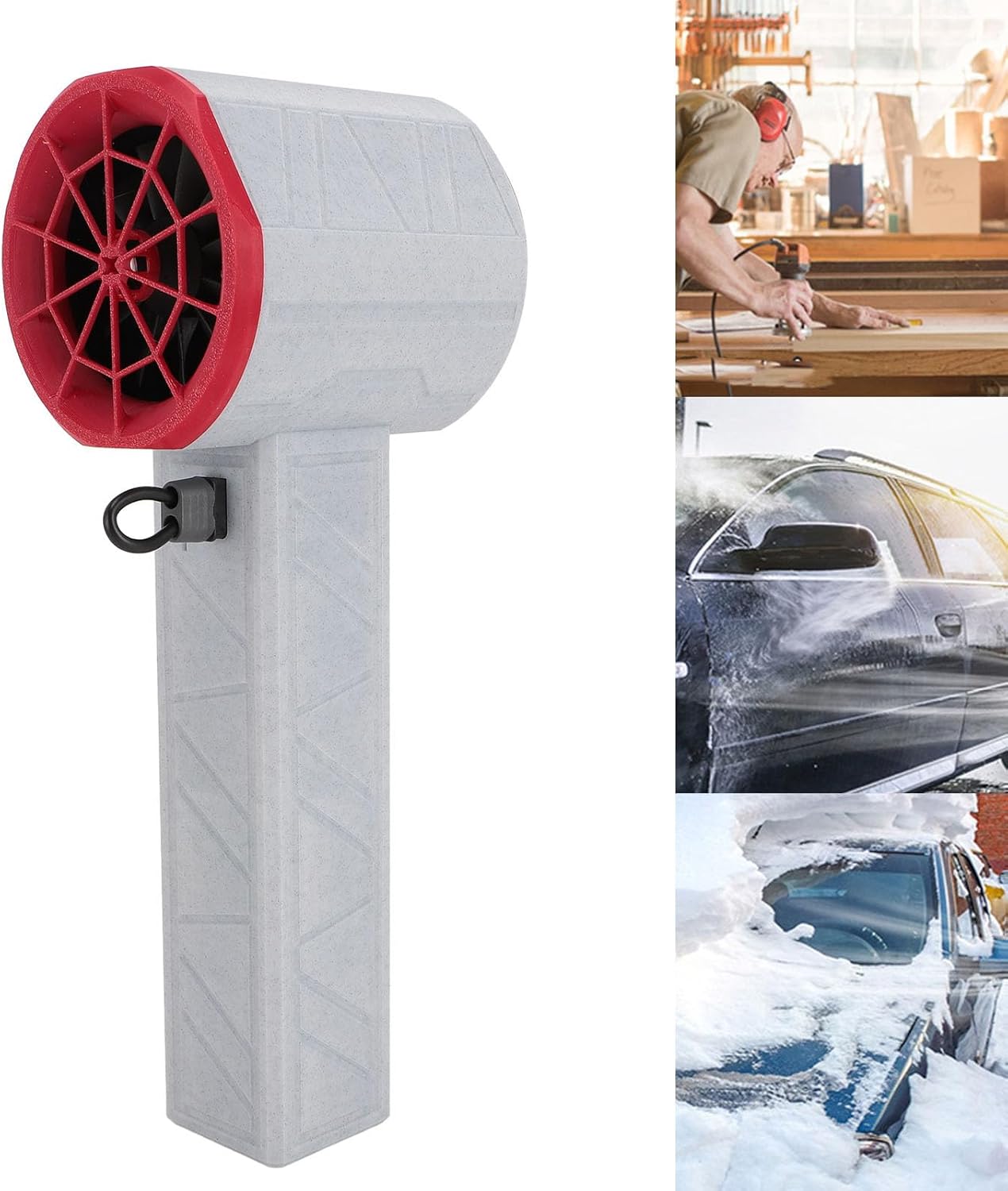 Compressed Air Duster, 1000000RPM Electric Air Duster, 64mm Ducted Brushless Motor Jet Dry Blower, Rechargeable Cordless Jet Dust Removal Blower for Car and Home