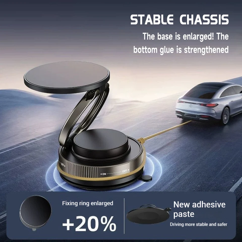 360° Rotating Magnetic Phone Holder Car Dashboard Mobile Cell Support GPS Foldable Phone Bracket For iPhone Android Smartphone