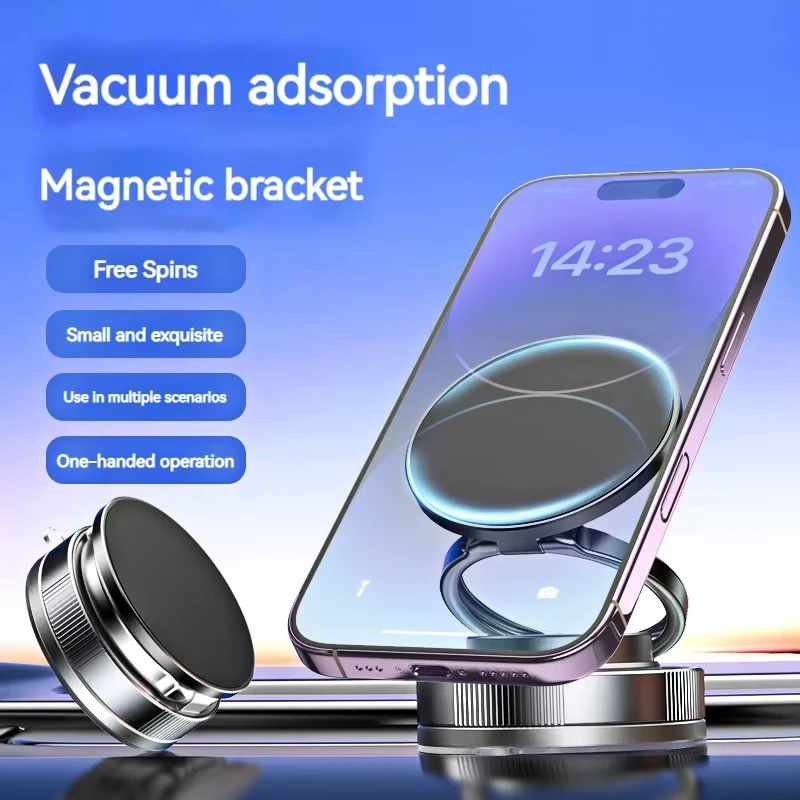 360° Rotating Magnetic Phone Holder Car Dashboard Mobile Cell Support GPS Foldable Phone Bracket For iPhone Android Smartphone
