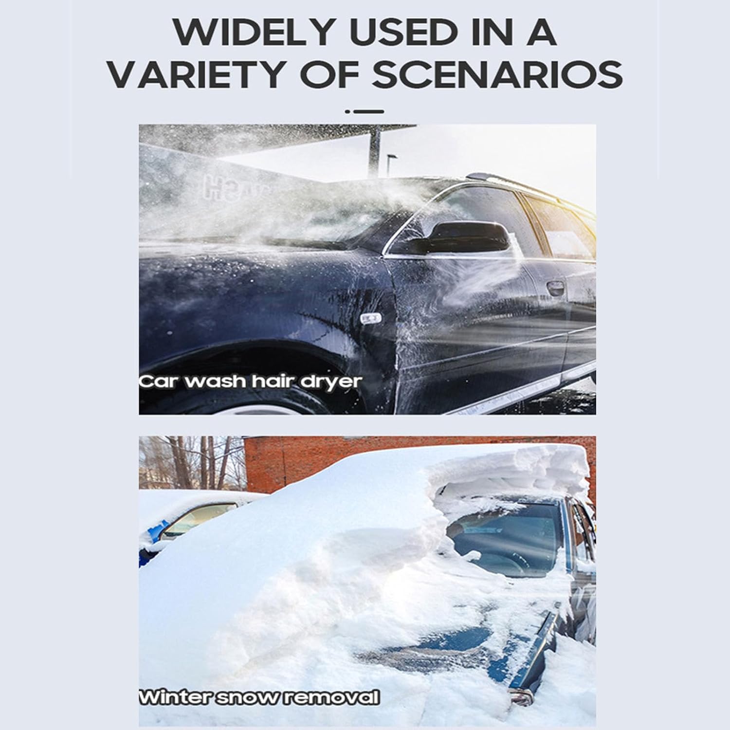 Compressed Air Duster, 1000000RPM Electric Air Duster, 64mm Ducted Brushless Motor Jet Dry Blower, Rechargeable Cordless Jet Dust Removal Blower for Car and Home