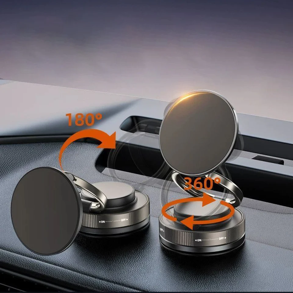 360° Rotating Magnetic Phone Holder Car Dashboard Mobile Cell Support GPS Foldable Phone Bracket For iPhone Android Smartphone