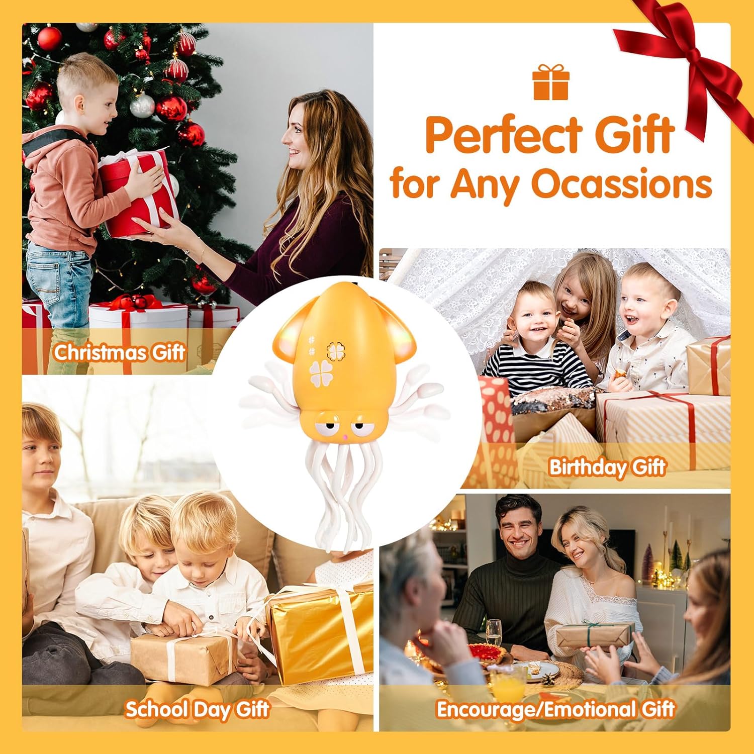 Dancing Octopus Toy, Electric Dancing Squid Rechargeable