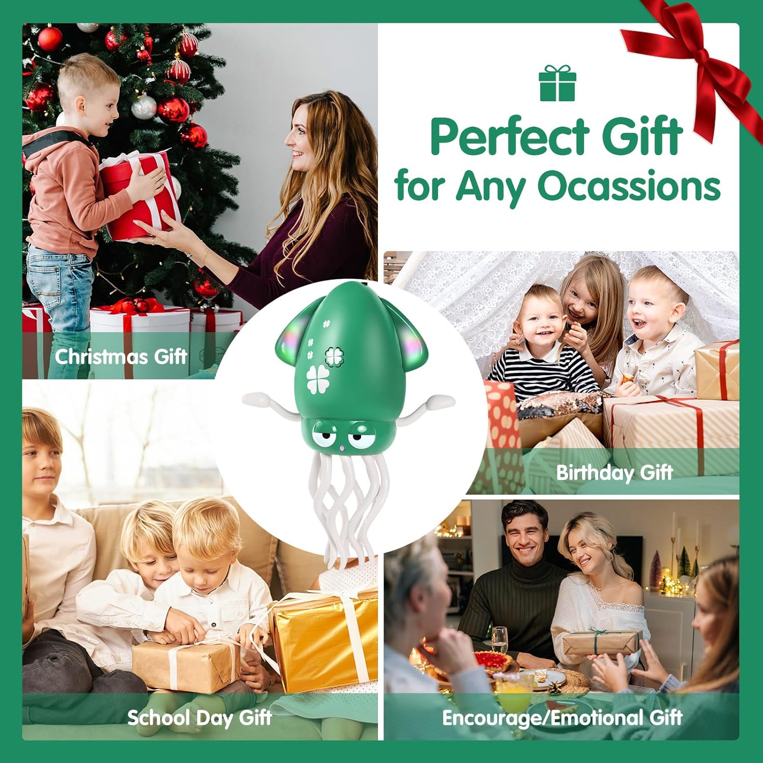 Dancing Octopus Toy, Electric Dancing Squid Rechargeable