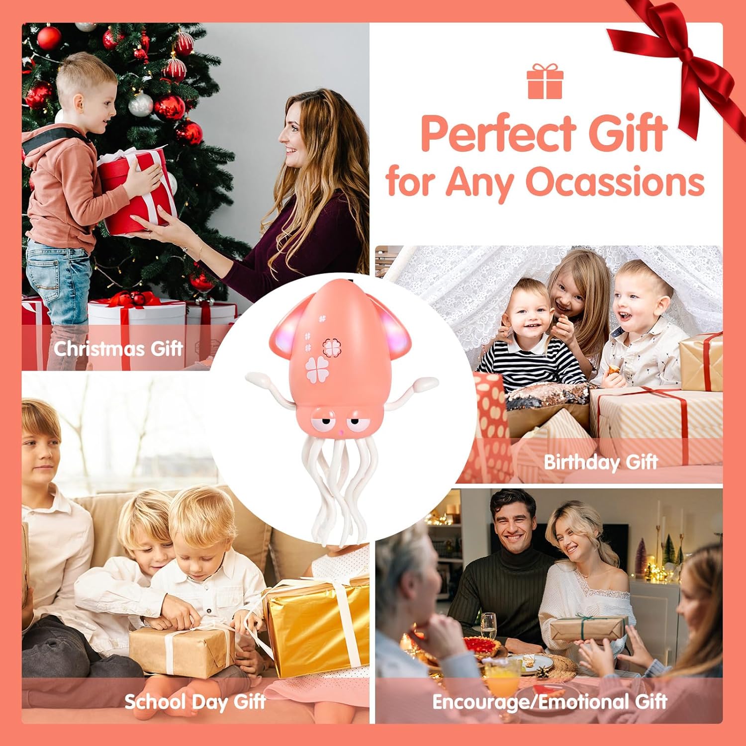 Dancing Octopus Toy, Electric Dancing Squid Rechargeable