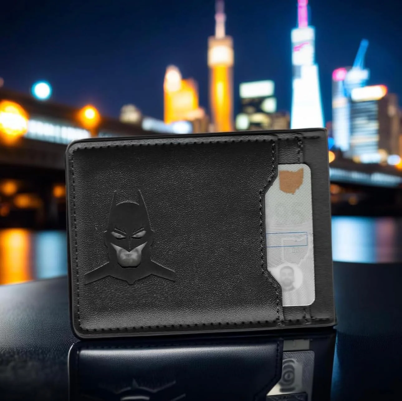 Dark ID Leather Wallet