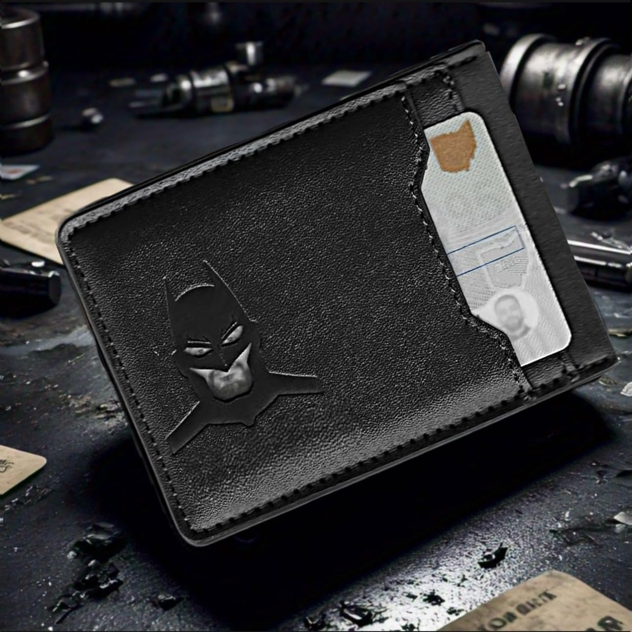Dark ID Leather Wallet