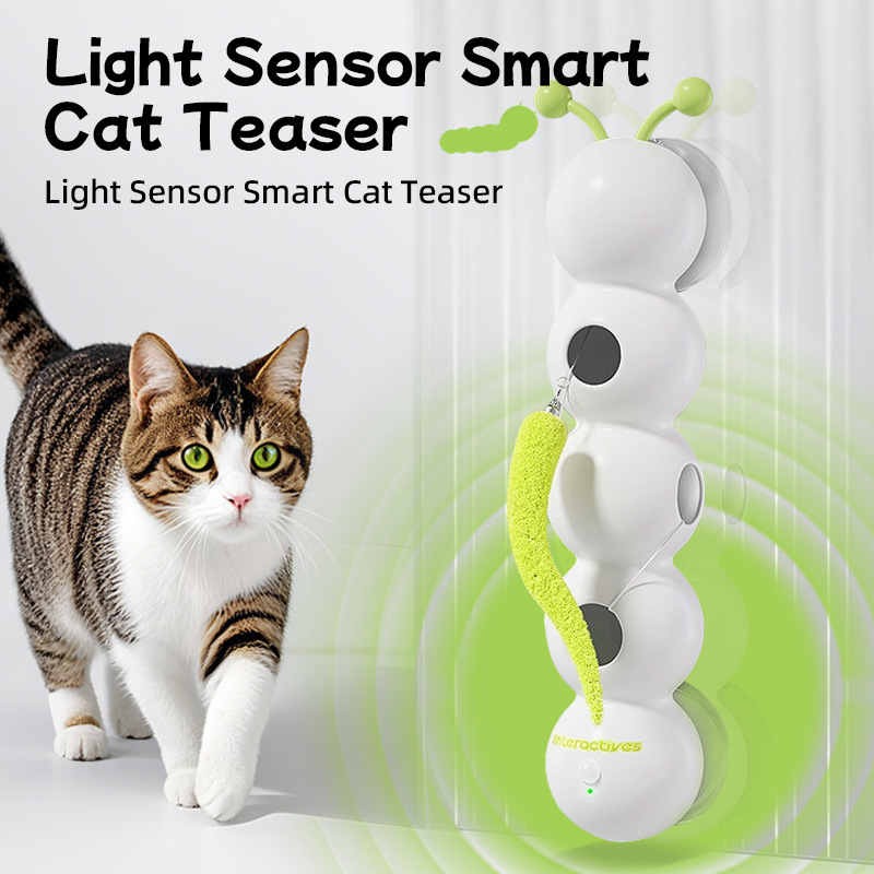 Hot Pet Cat Electric Cat Cat Stick Toy Feather Tail Intelligent Sensing Self-Relieving Boredom