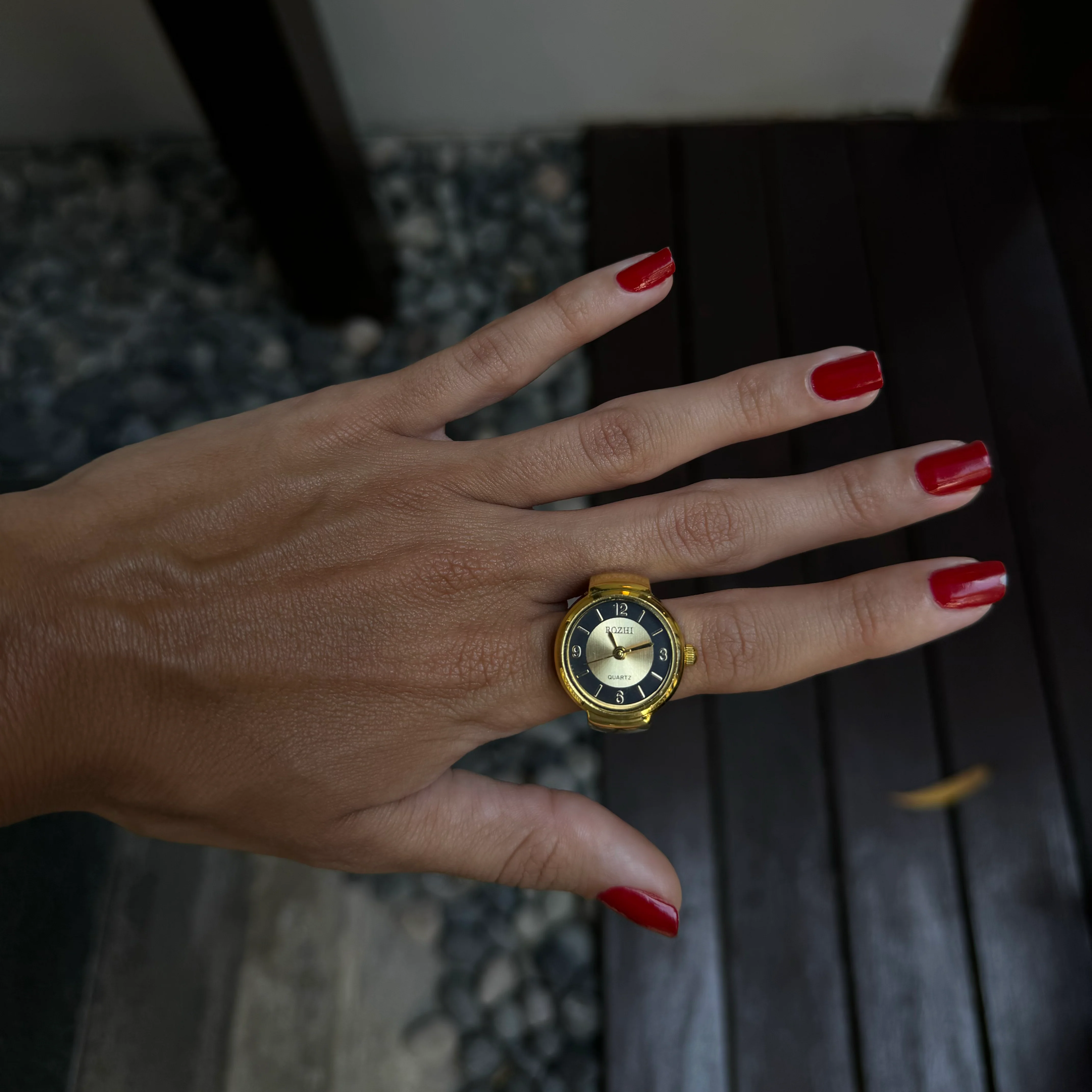 MIDNIGHT RING | GOLD BLACK