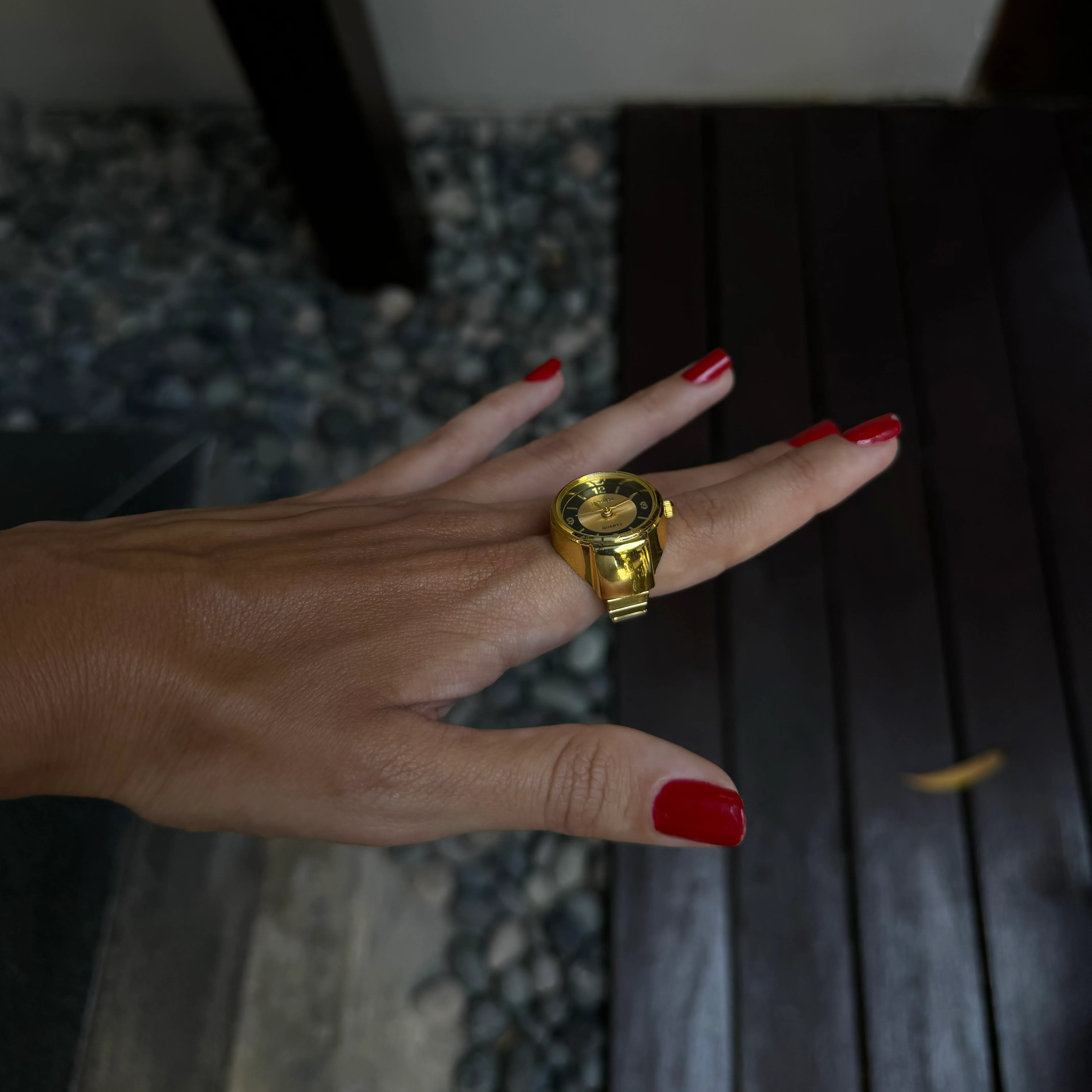 MIDNIGHT RING | GOLD BLACK