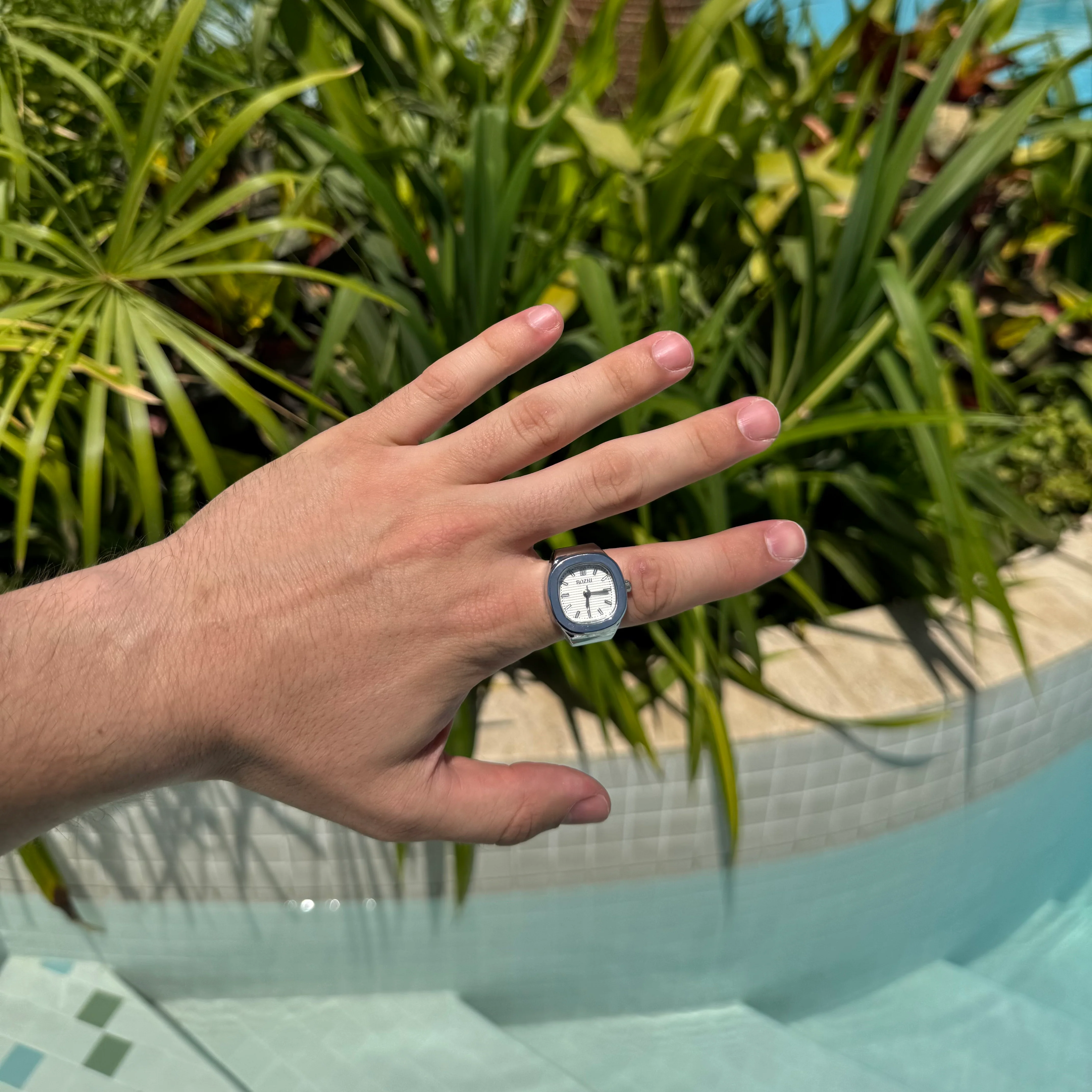 NAUTILUS RING | SILVER WHITE