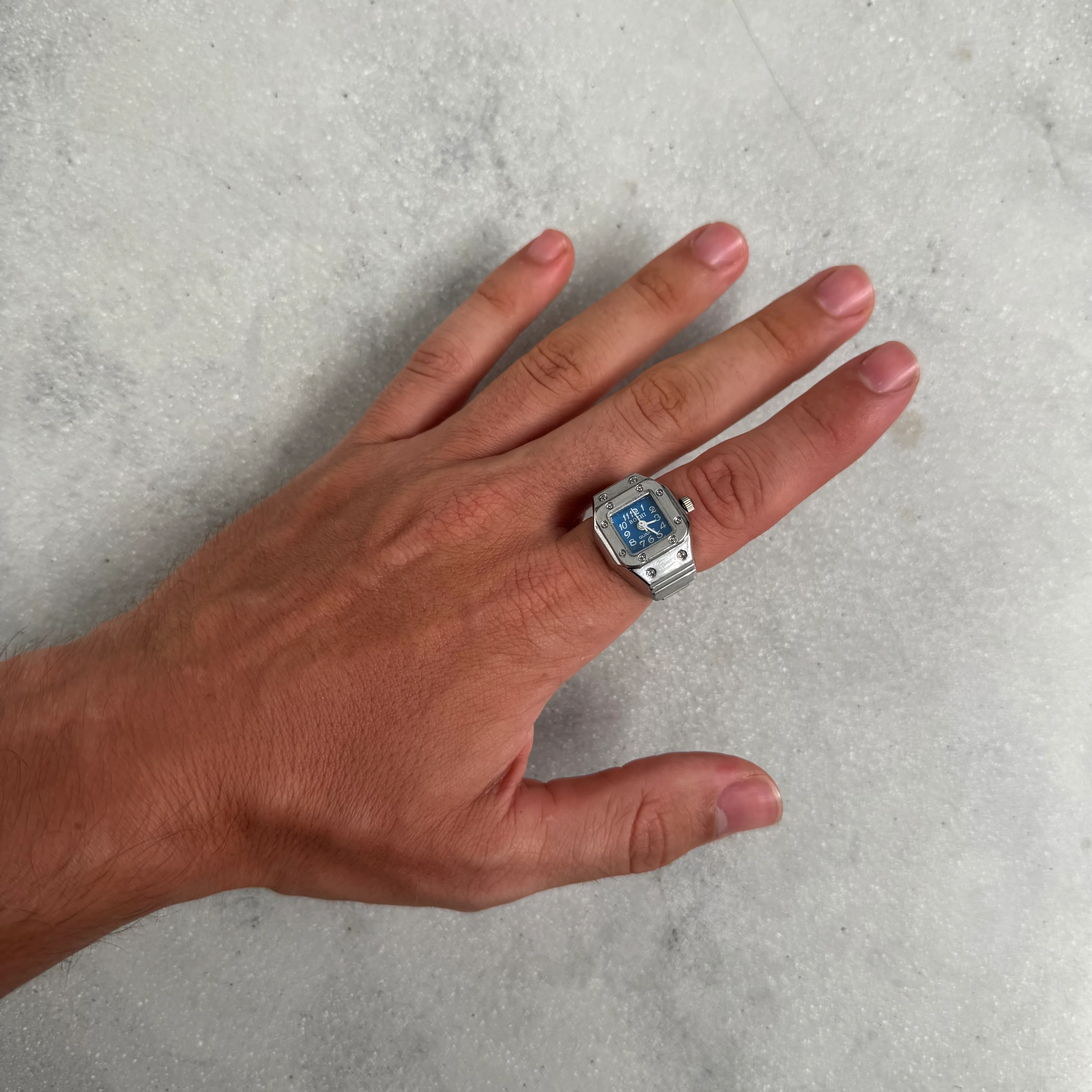 SANTOS RING | SILVER BLUE