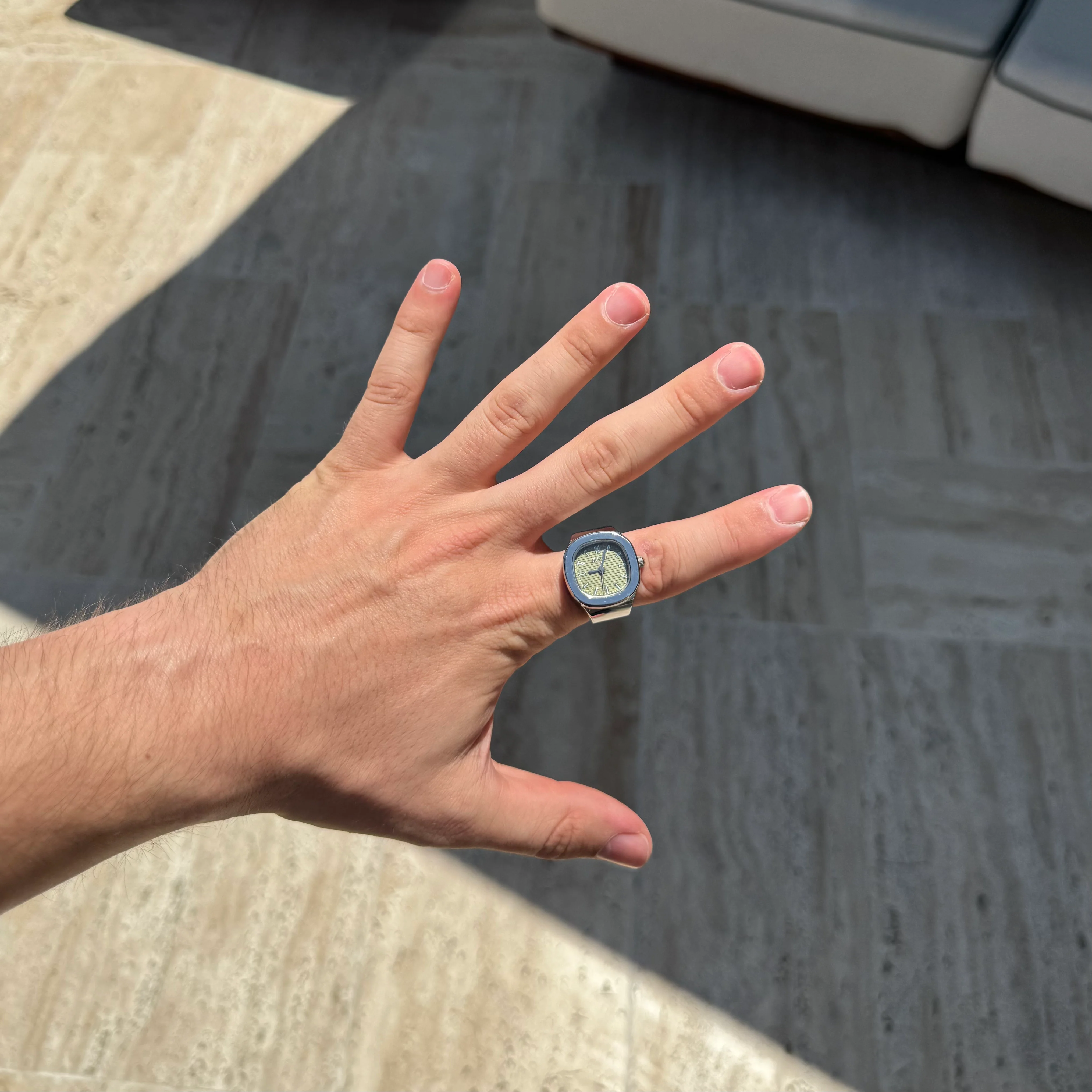 NAUTILUS RING | SILVER GREEN