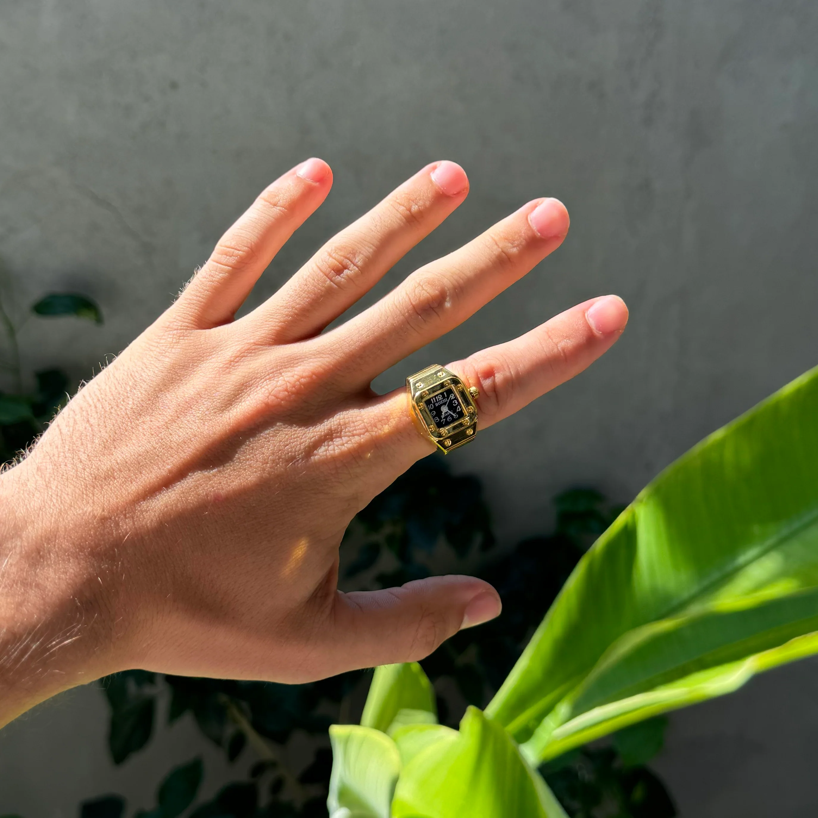 SANTOS RING | GOLD BLACK