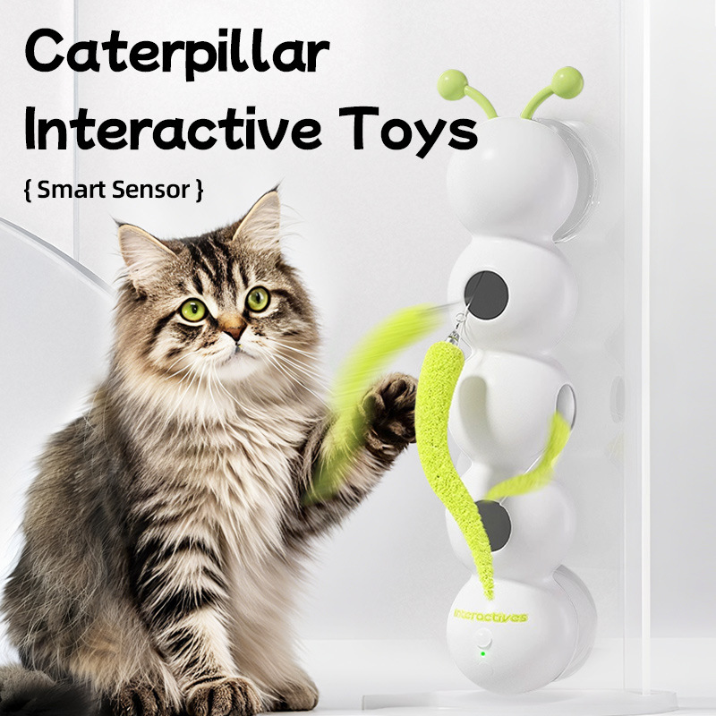 Hot Pet Cat Electric Cat Cat Stick Toy Feather Tail Intelligent Sensing Self-Relieving Boredom