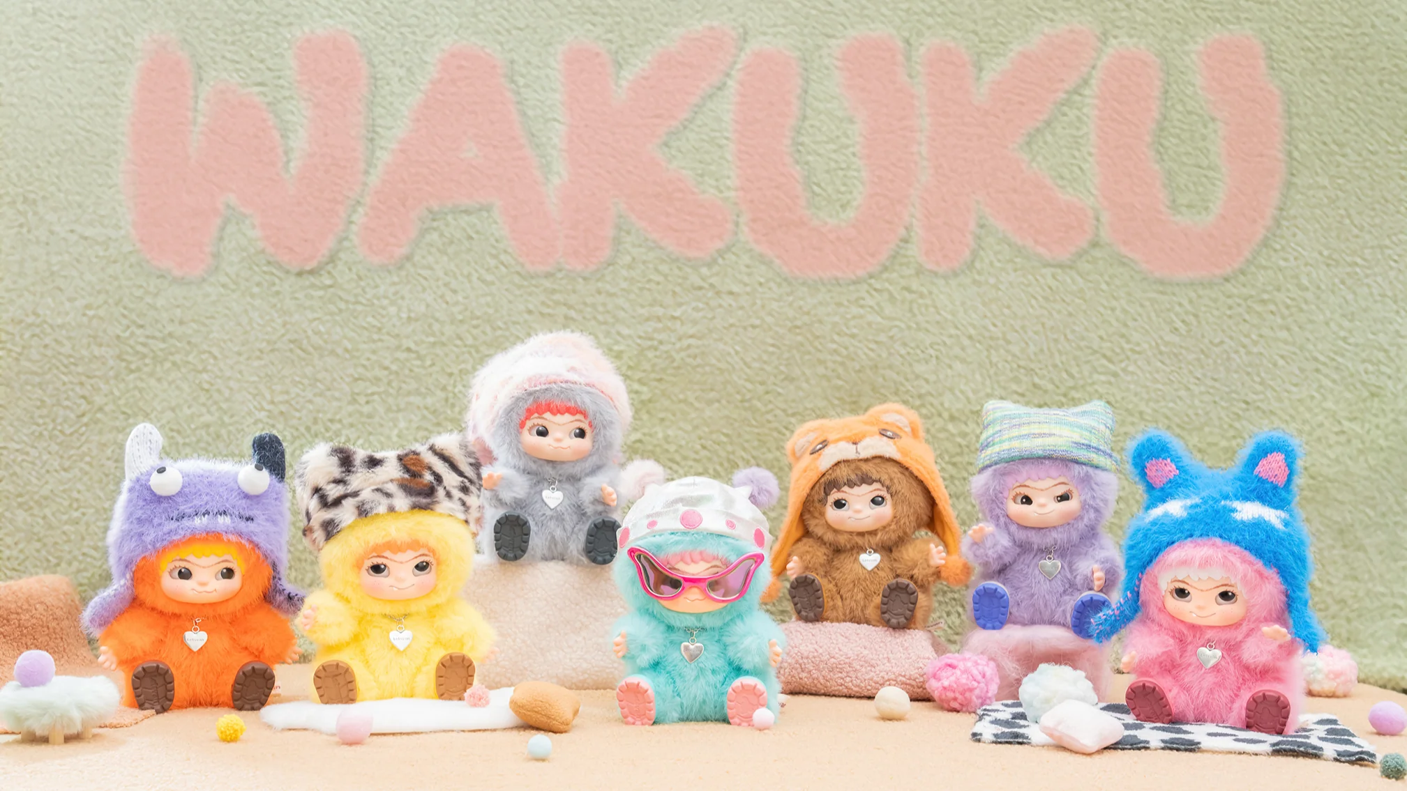 WAKUKU Fuzzy Trendy Fun Party Series