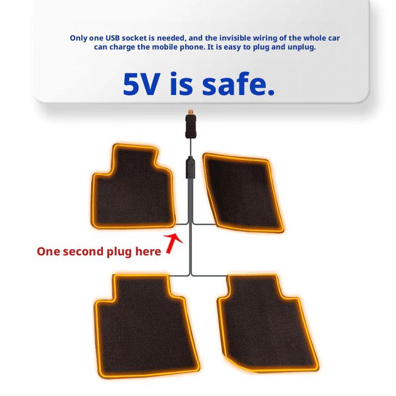 Ambient light car floor mats are suitable for various models