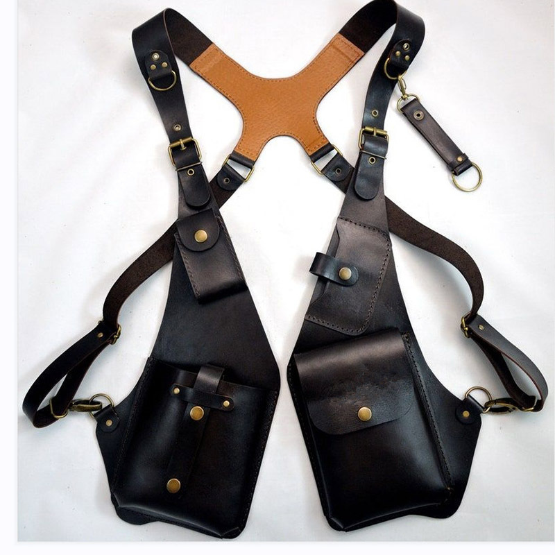 Anti-Theft Underarm Shoulder Bag, Shoulder Holster Bag, Pocket Holster Phone Shoulder Holster Bag Leisure Double Shoulder