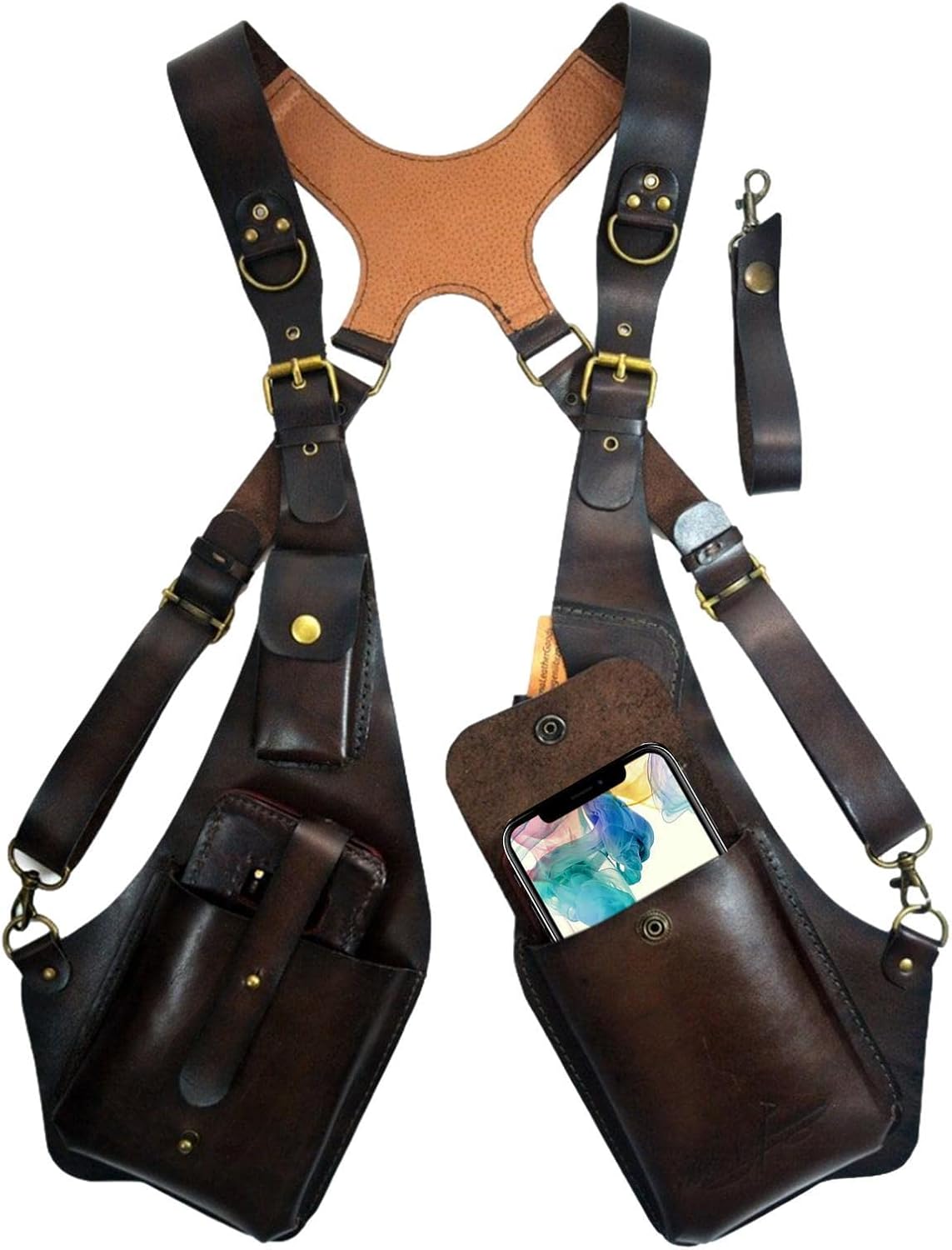 Anti-Theft Underarm Shoulder Bag, Shoulder Holster Bag, Pocket Holster Phone Shoulder Holster Bag Leisure Double Shoulder